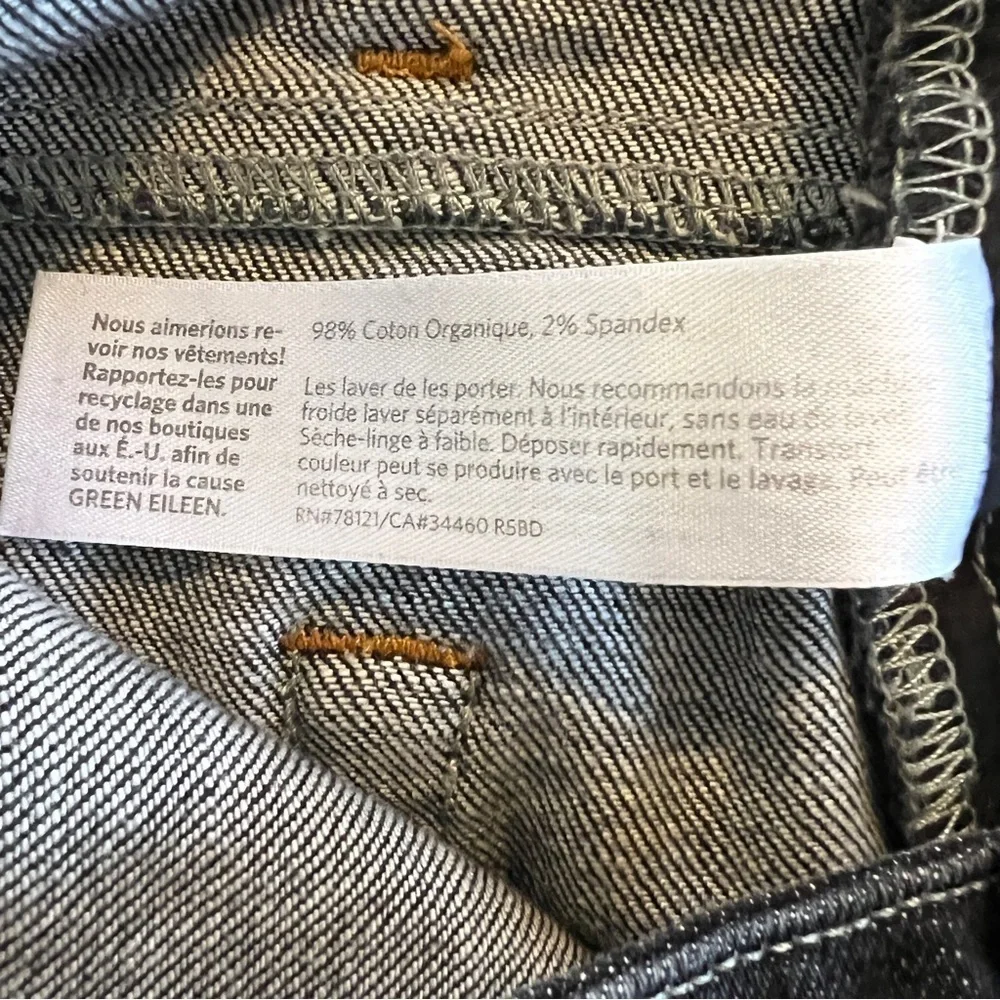 Eileen Fisher Women’s Black Denim Jeans Mid Rise Size 8